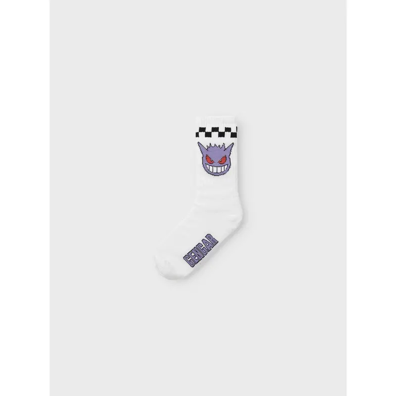 Name It Bright White Nkmjanaka Pokemon 3P Tennis Strømper Sky 3