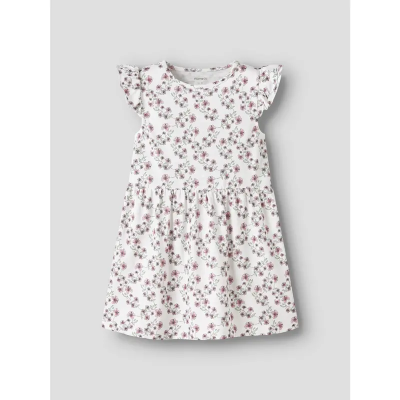 Name It Bright White Nmfhailedo Kasket Sl Kjole 3