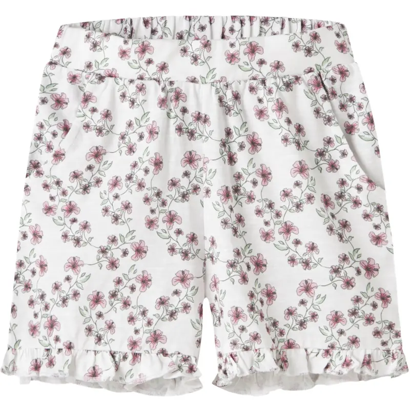 Name It Bright White Nmfhailedo Shorts 1