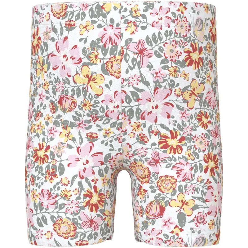 Name It Bright White Yellow Flower Vayo Kort Leggings 1