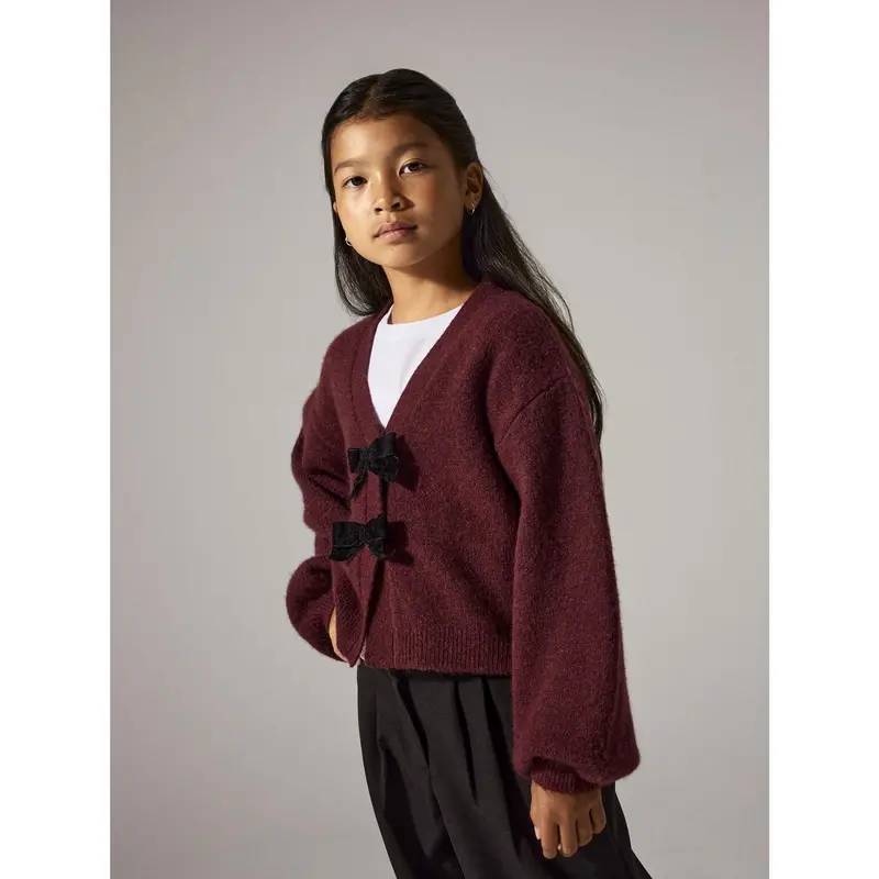 Name It Burgundy Black Bow Nkfrina Ls Strik Card 2