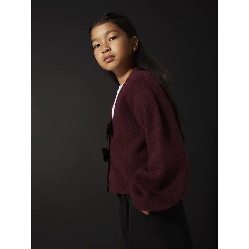 Name It Burgundy Black Bow Nkfrina Ls Strik Card 3