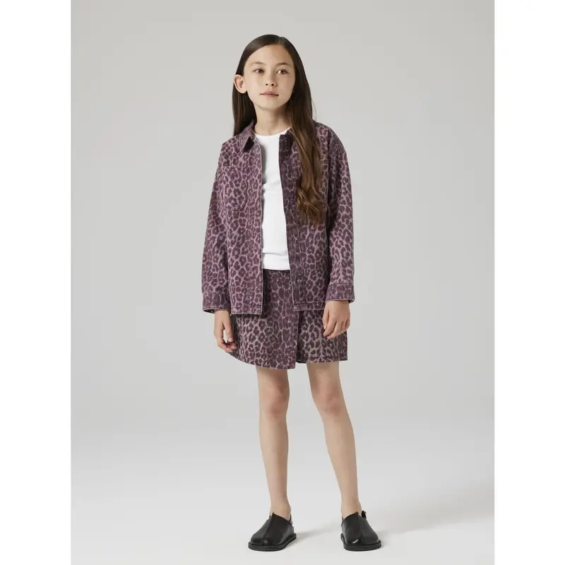 Name It Burgundy Leo Nkfleo Twill Shacket 4002-Td 2