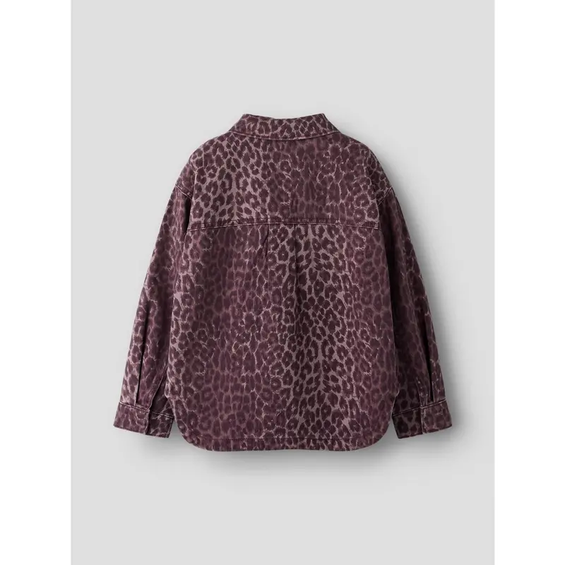Name It Burgundy Leo Nkfleo Twill Shacket 4002-Td 4