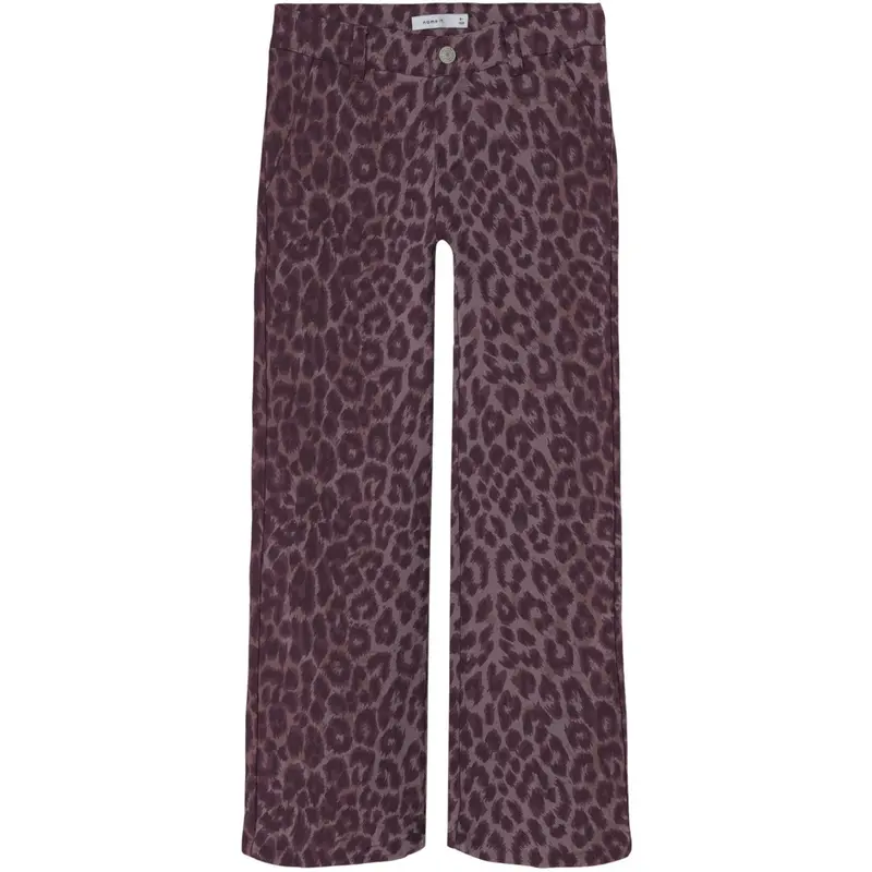 Name It Burgundy Leo Nkfrose Wide Leo Twill Bukser 4002-Td R 1