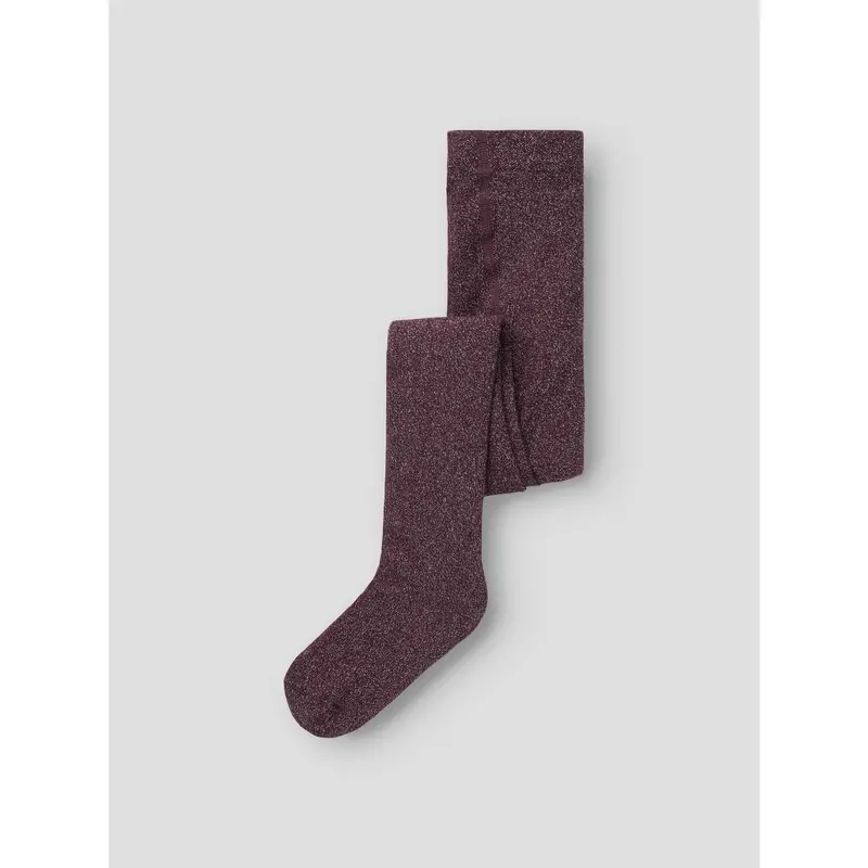 Name It Burgundy Lurex Silver Nmfrosie Pantyhose 3