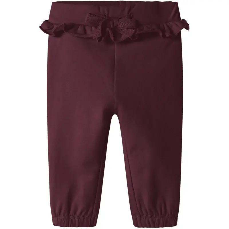 Name It Burgundy Nbfrowane Sweat Bukser Bru 1