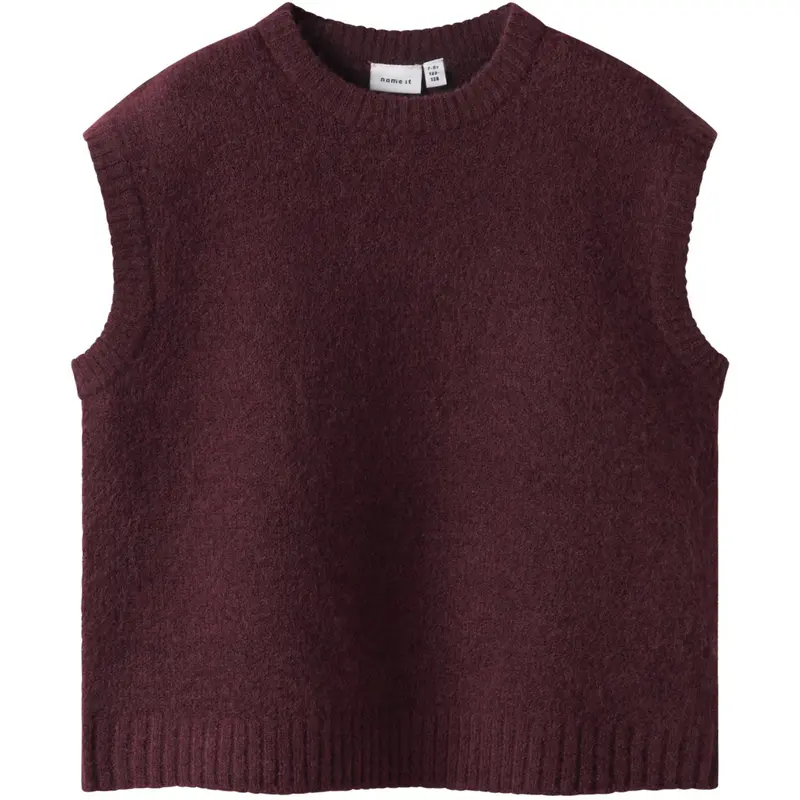 Name It Burgundy Nkfoneifyly Strik Vest 1