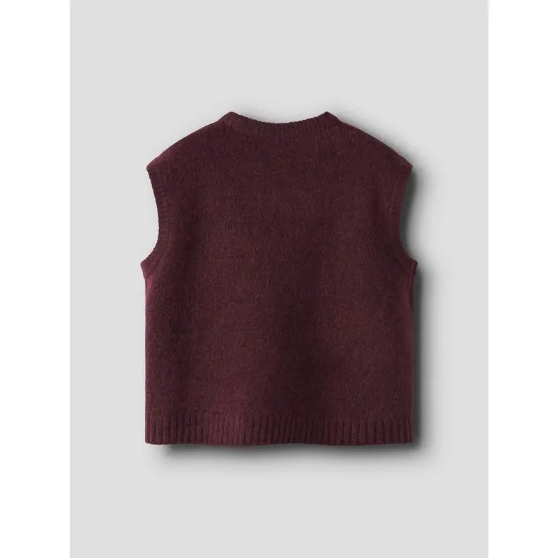 Name It Burgundy Nkfoneifyly Strik Vest 2