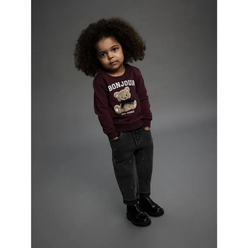 Name It Burgundy Nmfrear Ls Sweat Bru 2