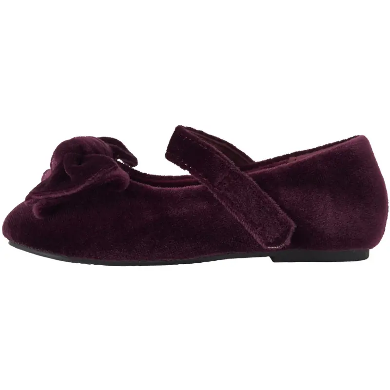 Name It Burgundy Nmfriva Ballerina Sko 1