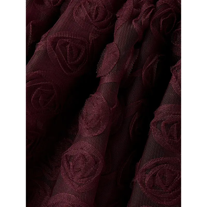 Name It Burgundy Nmfsykia Tyl Skirt 2