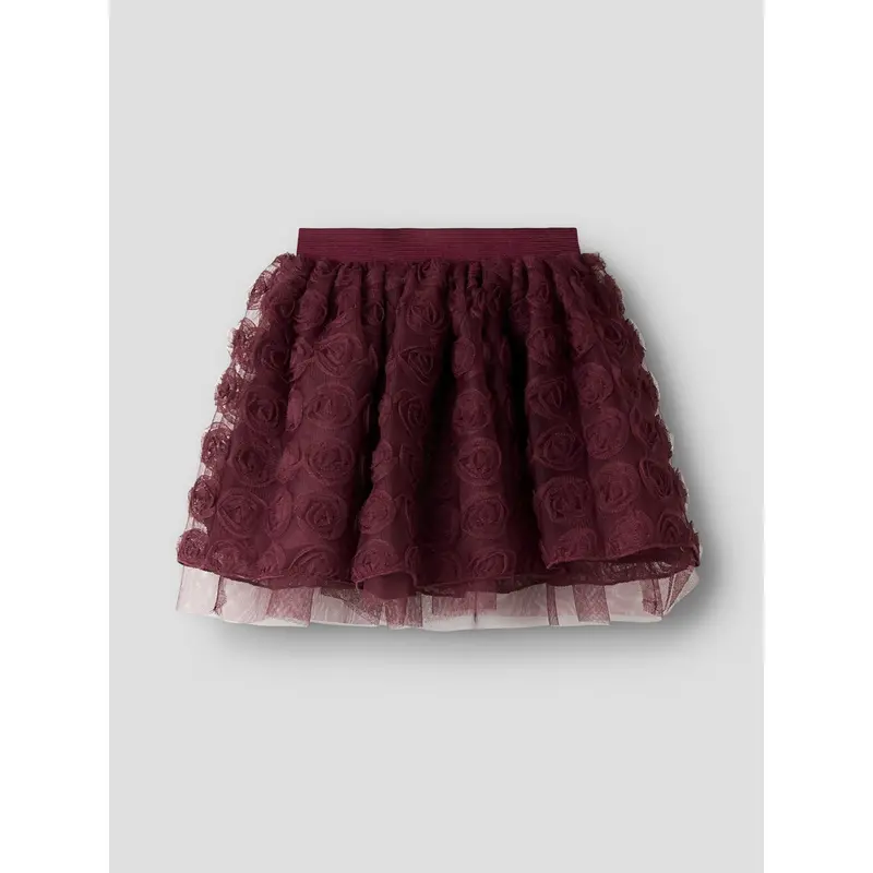 Name It Burgundy Nmfsykia Tyl Skirt 3