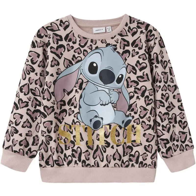 Name It Burnished Lilac Nmfjanni Stitch Nreg Sweat Unb Wdi 1