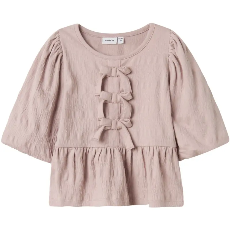Name It Burnished Lilac Nmfkesia 3/4 Sleeve Top 1