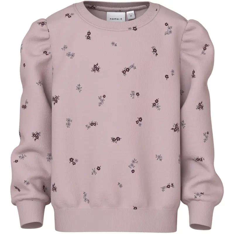 Name It Burnished Lilac Nmflower Ls Sweat Bru 1