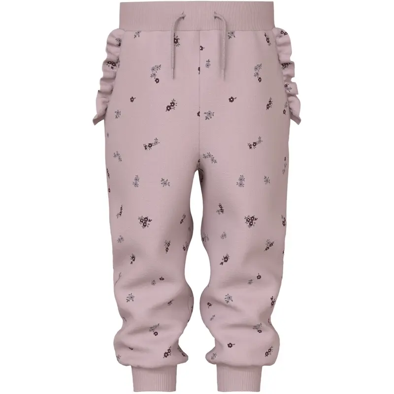 Name It Burnished Lilac Nmflower Sweat Bukser Bru 1