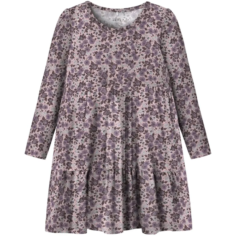 Name It Burnished Lilac Nmfoalia Ls Kjole 1
