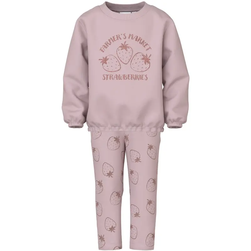 Name It Burnished Lilac Nmfviluba Ls Nreg Sweat Sæt Unb 1