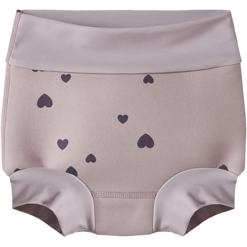 Name It Burnished Lilac Nmfzippa Blebadebukser Med Skjold 1