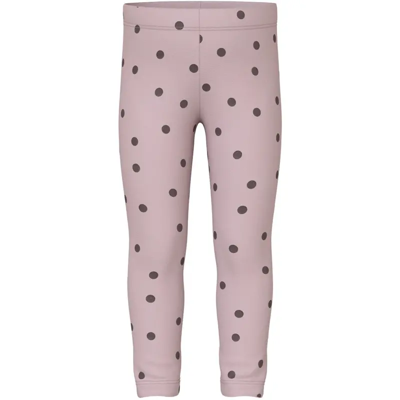 Name It Burnished Lilac Peppercorn Dot Nmfvivian Glitter Leggings 1
