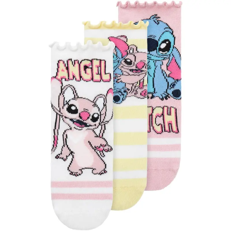 Name It Cameo Pink Asara Stitch 3-Pak Strømper 1
