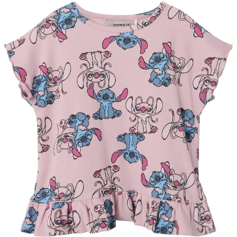 Name It Cameo Pink Asbina Stitch Regular Top 1