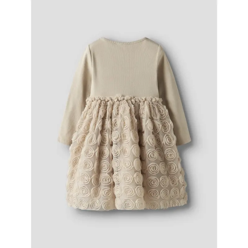 Name It Cement Nmfsykia Tulle Ls Dress 2