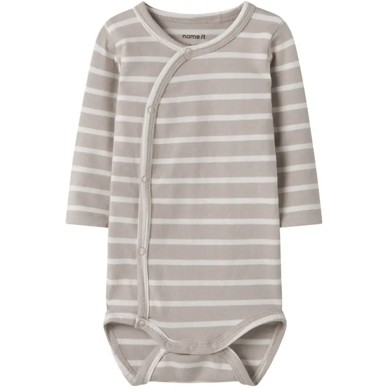 Name It Chateau Gray Nbnosuppa Ls Slå-Om Body 1