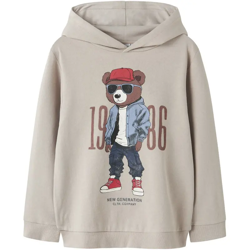 Name It Chateau Gray Nkmdobs Ls Nreg Sweat Wh Unb Box 1