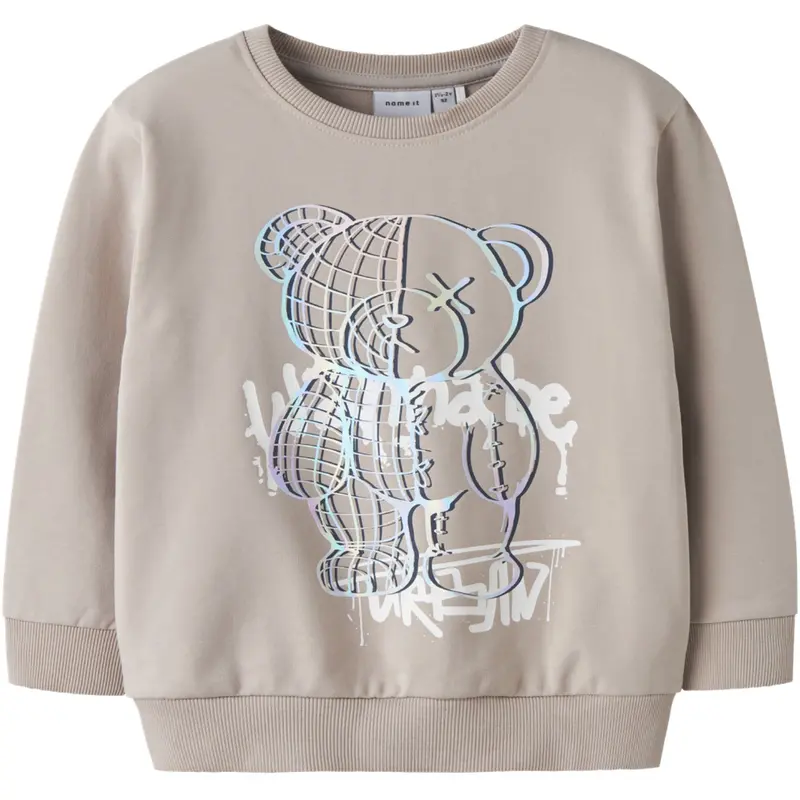 Name It Chateau Gray Nmmdonvu Ls Nreg Sweat Box Unb 1
