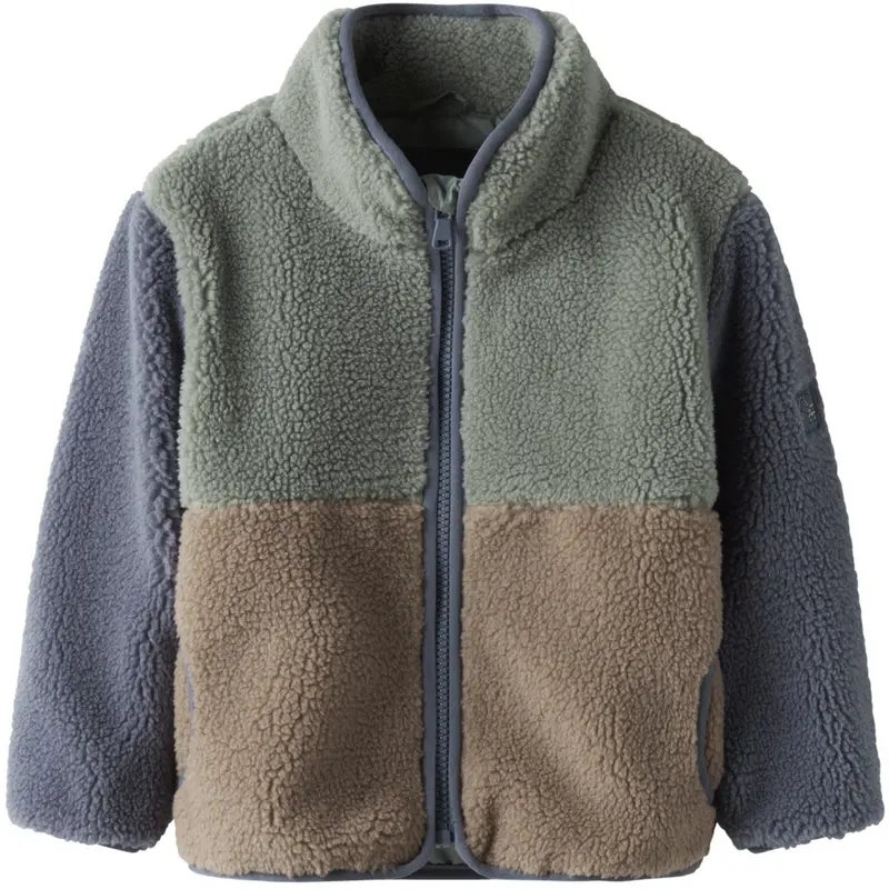Name It Chinois Green Nmmmimba Sherpa Jakke 1