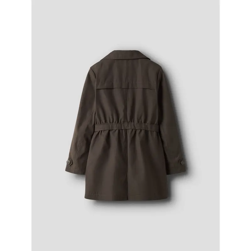 Name It Chocolate Brown Nkfmadelin Trench Frakke Noos 4