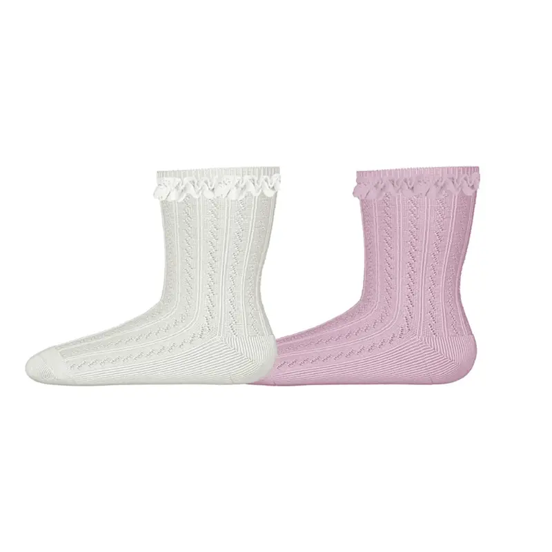 Name It Cloud Dancer Cradle Pink Nmfhermine 2P Strømper 1