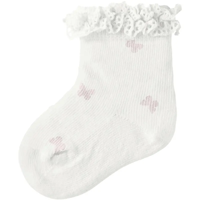 Name It Cloud Dancer Nbffutterfly Strømper 1