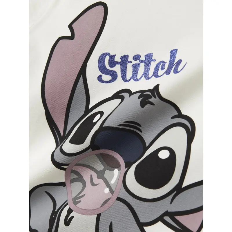 Name It Cloud Dancer Nkfakun Stitch Ss Nreg Top Box Noos Wdi 2
