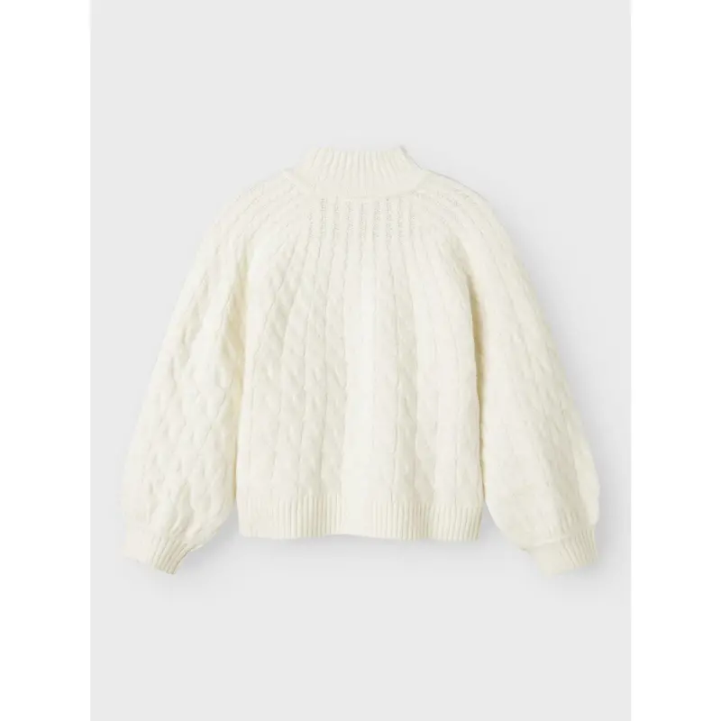 Name It Cloud Dancer Nkfnadalie Ls Strik 3