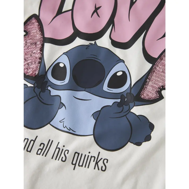 Name It Cloud Dancer Nkfodina Stitch Ss Nreg Top Box Wdi 2