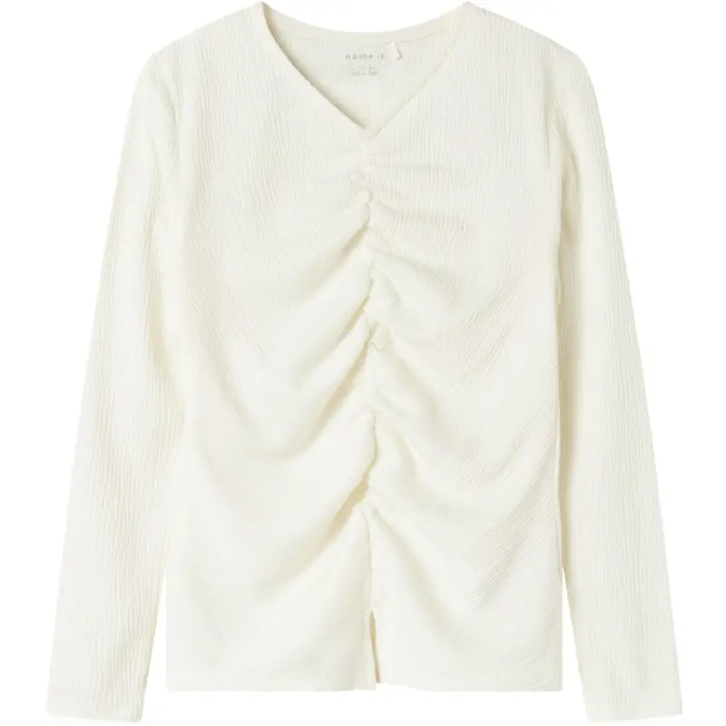 Name It Cloud Dancer Nkfodny Ls Slim Top 1