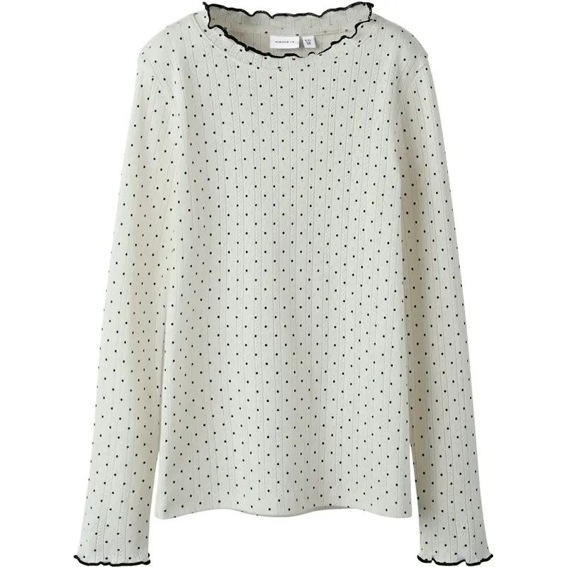 Name It Cloud Dancer Nkftania Ls Slim Top 1