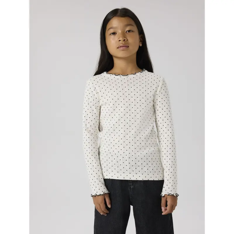 Name It Cloud Dancer Nkftania Ls Slim Top 2