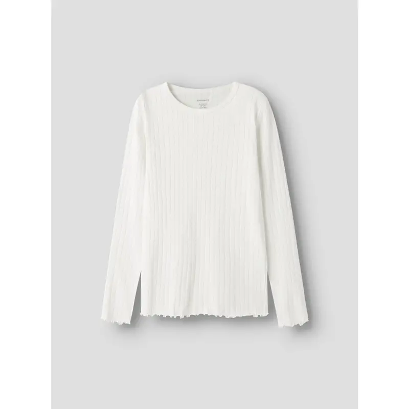 Name It Cloud Dancer Nkfvibse Ls Slim Top 3