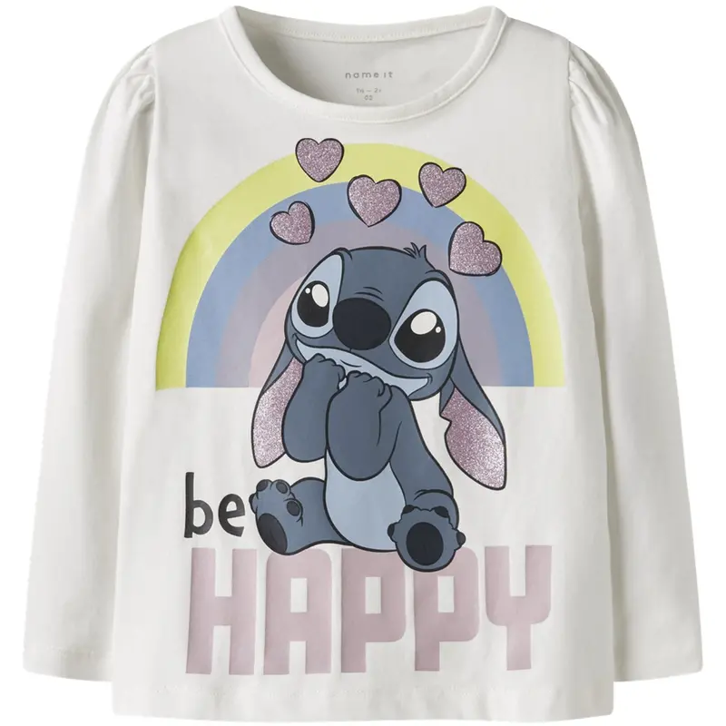 Name It Cloud Dancer Nmfdiana Stitch Ls Top Box Noos Wdi 1