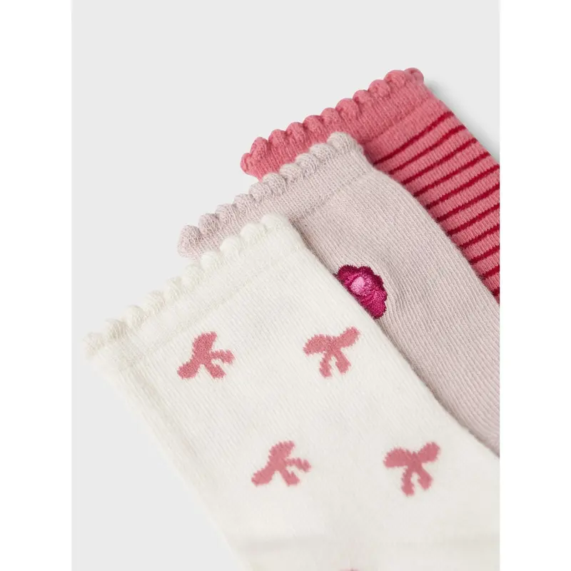 Name It Cloud Dancer Nmfkimi 3P Strømper 2