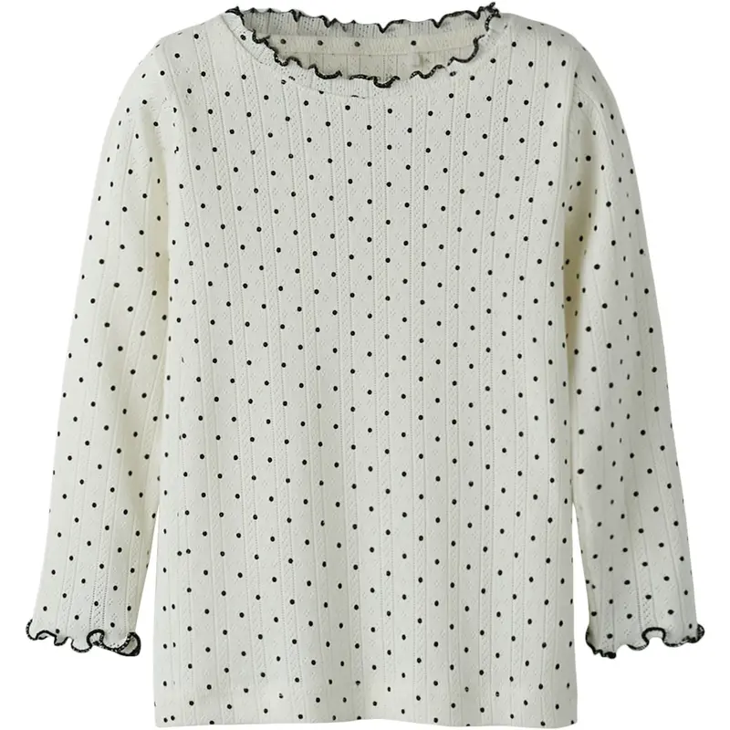 Name It Cloud Dancer Nmftania Ls Slim Top 1