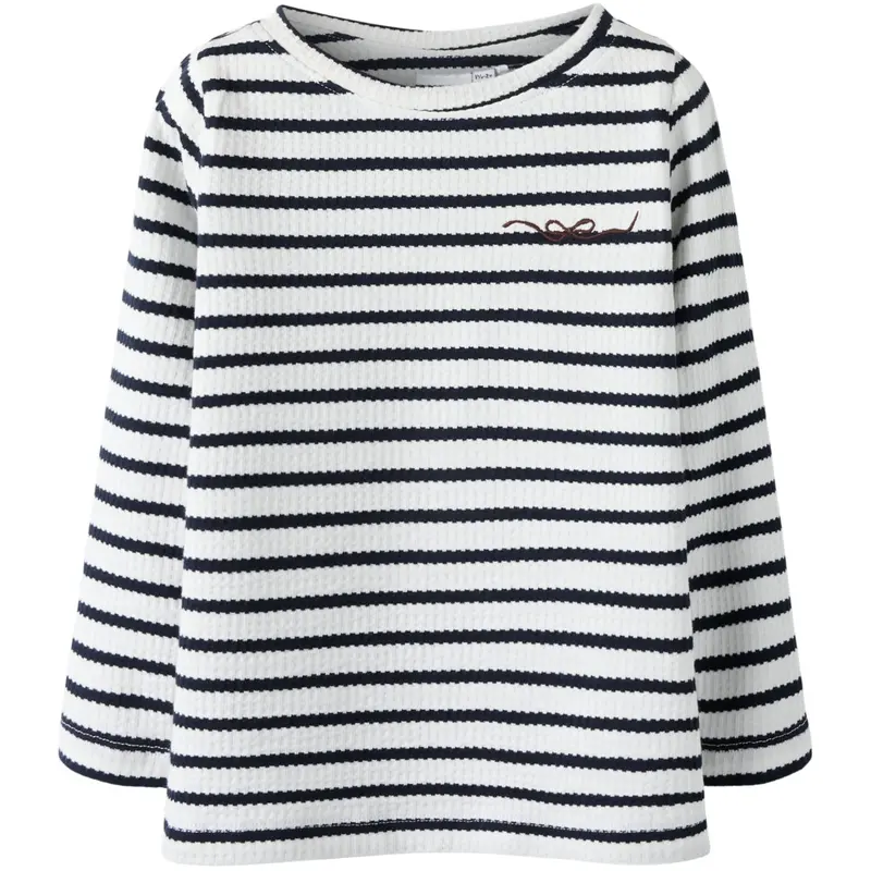 Name It Cloud Dancer Sky Captain Nmfkattie Ls Slim Top 1