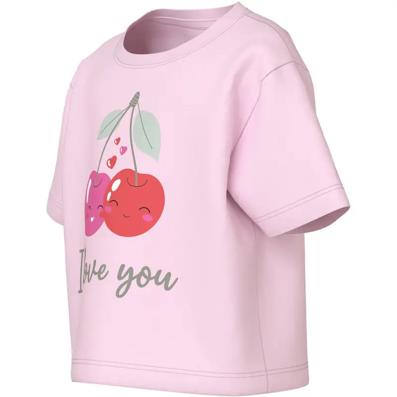 Name It Cradle Pink Cherry Love Nmfvilinse Ss Nreg Kort Top 2