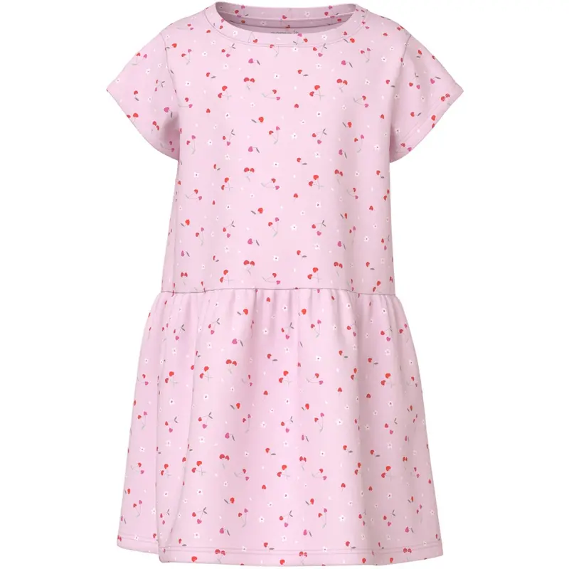 Name It Cradle Pink Heart Cherries Nmfvilinse Capsl Kjole 1