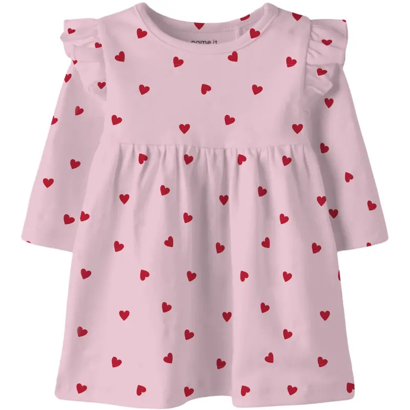 Name It Cradle Pink Nbfbheart Ls Kjole 1