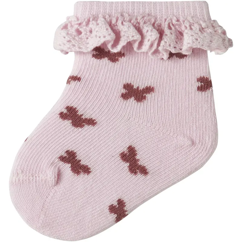 Name It Cradle Pink Nbffutterfly Strømper 1